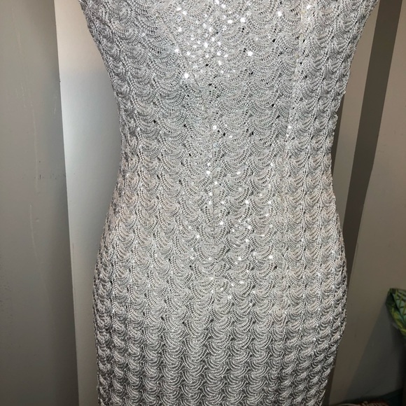 Vintage Silver cocktail dress by Scot McClintock - Picture 6 of 12